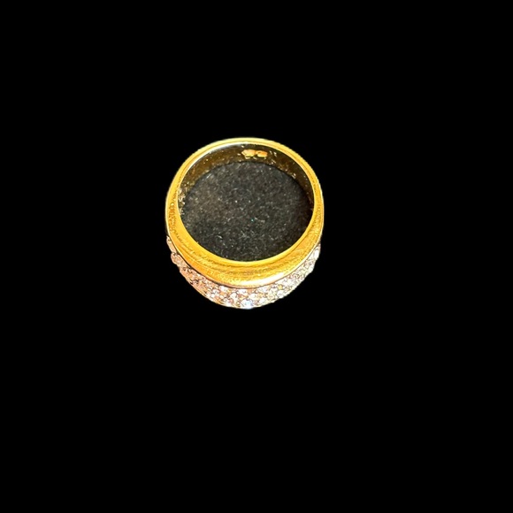 Vintage Premier Designs Gold & Cubic Zirconia Ring - Picture 3 of 6